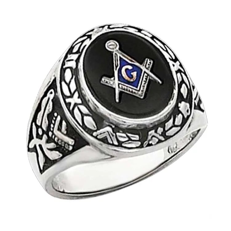Beautiful signet ring&masonic ring custom your own design rings for men