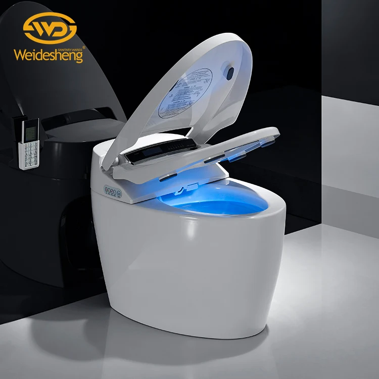 Auto flush clean function one piece american standard commode s trap ceramic smart wc toilet (60741928345)