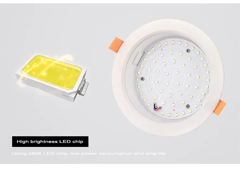 Оптовая продажа, китайские товары, 2,5 дюйма, 3 дюйма, 4 дюйма, 6 Вт, 9 Вт, 12 Вт, 18 Вт, 25 Вт, встраиваемый пластиковый круглый светодиодный потолочный светильник для дома