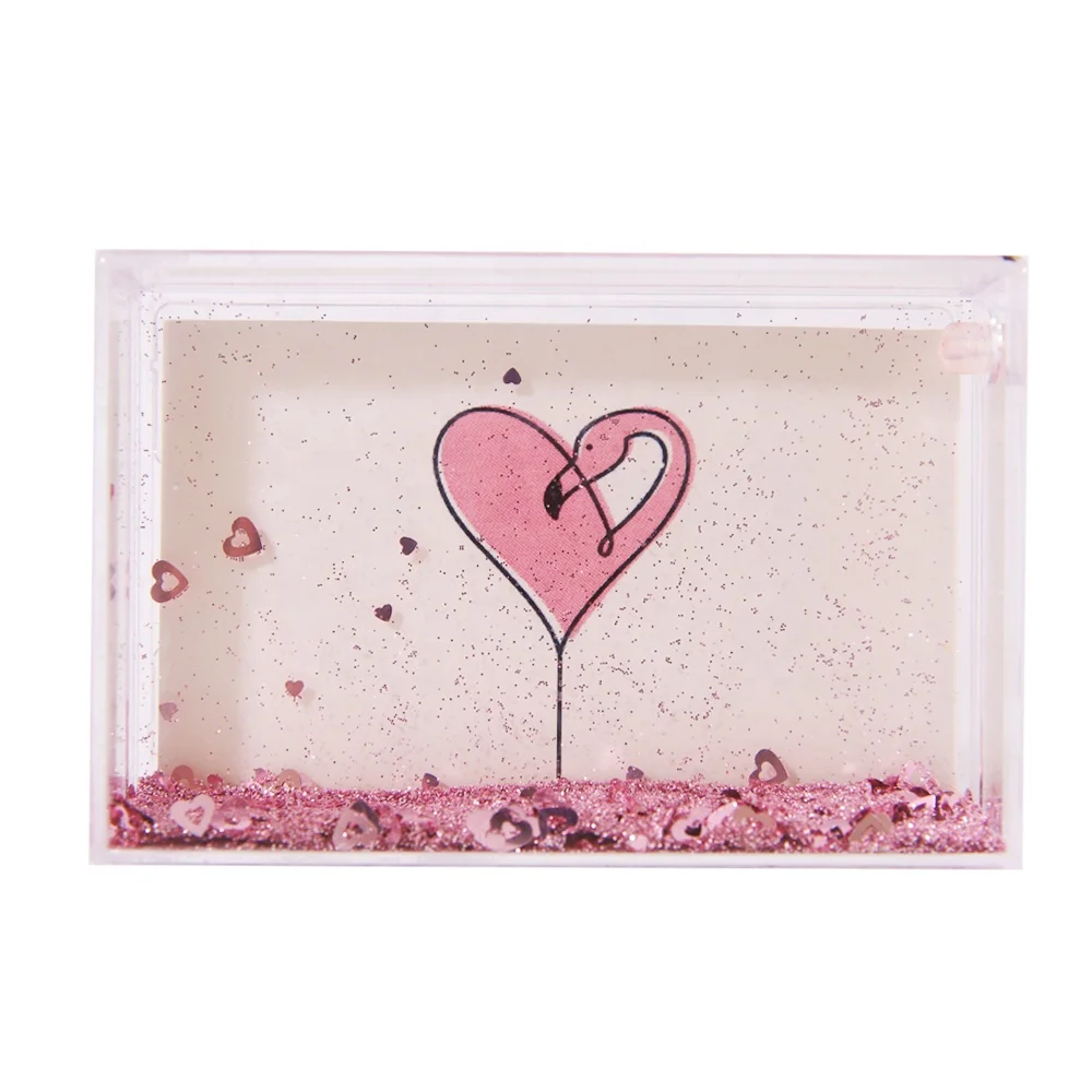 photo frame water globe custom glitter snowglobe photo frame Liquid photo frame