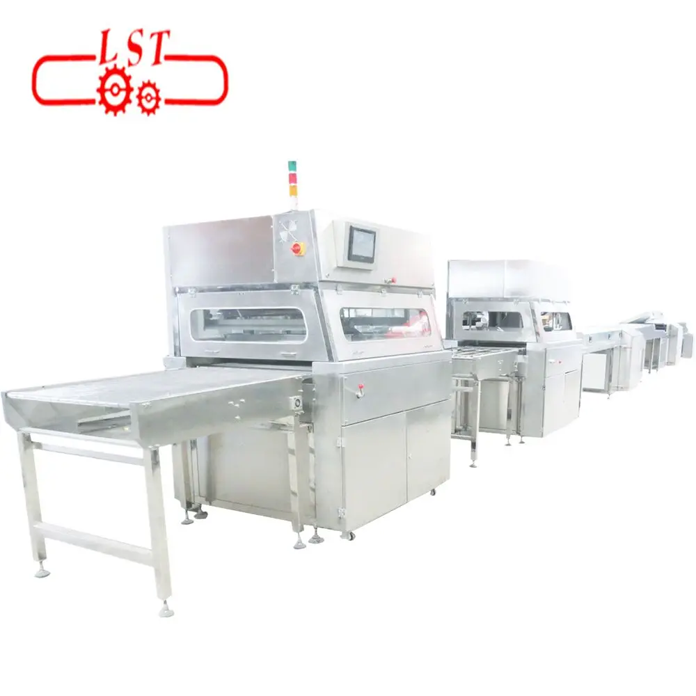 Chocolate Coating Machine For Wafer Biscuit Stainless Steel lab scale enrober chocolate