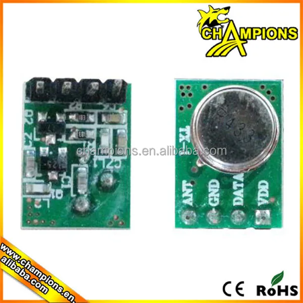 Низкая стоимость рф беспроводной частоты передатчика 433 мГц спросить передатчик rf модуль AG-TX1