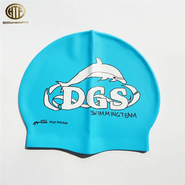 2021 factory price Colorful fashion custom Blank Silicone Swim Caps without logo