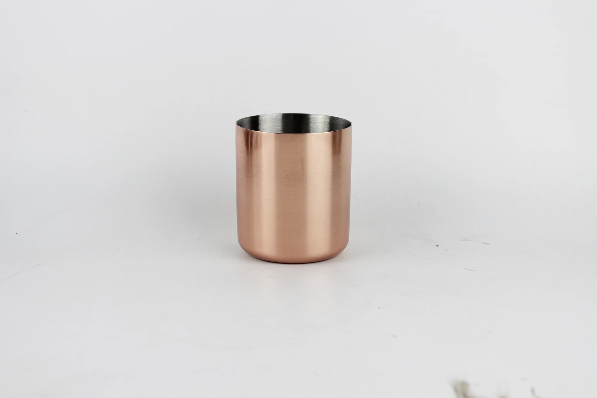 300ml Candle Jars wholesale Tea Light Holders in Copper plating Stainless Steel Candle Copper Mug For Soy Wax Candles