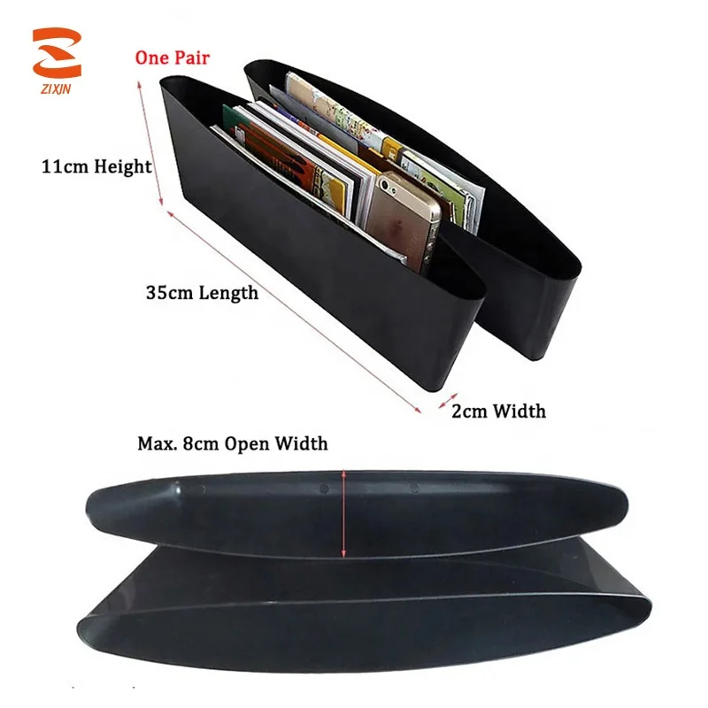 Premium Side Slit Pocket Drop Catcher Organizer Multifunctional Car Seat Gap Filler with Custom