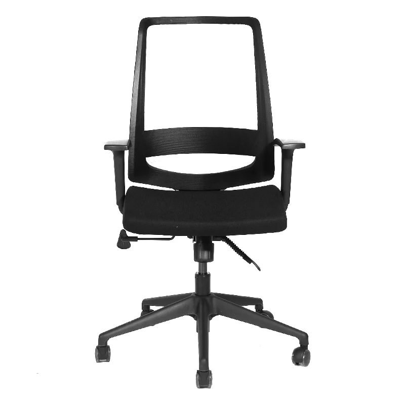 KingMay BIFMA Standard Mid Back Adjustable Armrest Nylon Base Swivel Task Office Chair