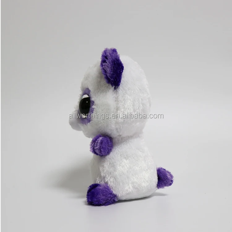 Factory direct sale stock panda stuffed plush toys soft cute various plush small big eyes white body panda dolls