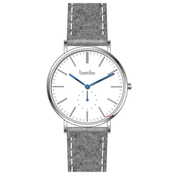 Hot sale fuzzy leather watch japan movt brand your own watch custom logo watch men business