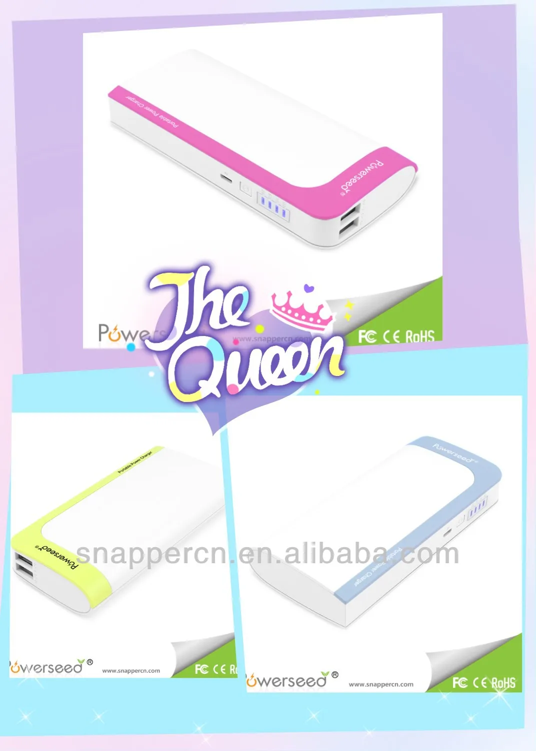 двойным выходом usb protable внешних батарей банка 12000 мач
