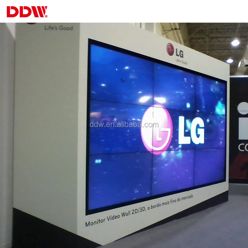Hot sale 46 inch 3.5mm FHD video wall narrow bezel multi monitor display indoor floor standing 3x4 lcd video wall