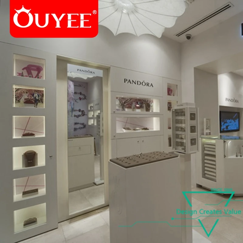 PANDORA Glass Jewelry Shop Decoration Furniture Design Display