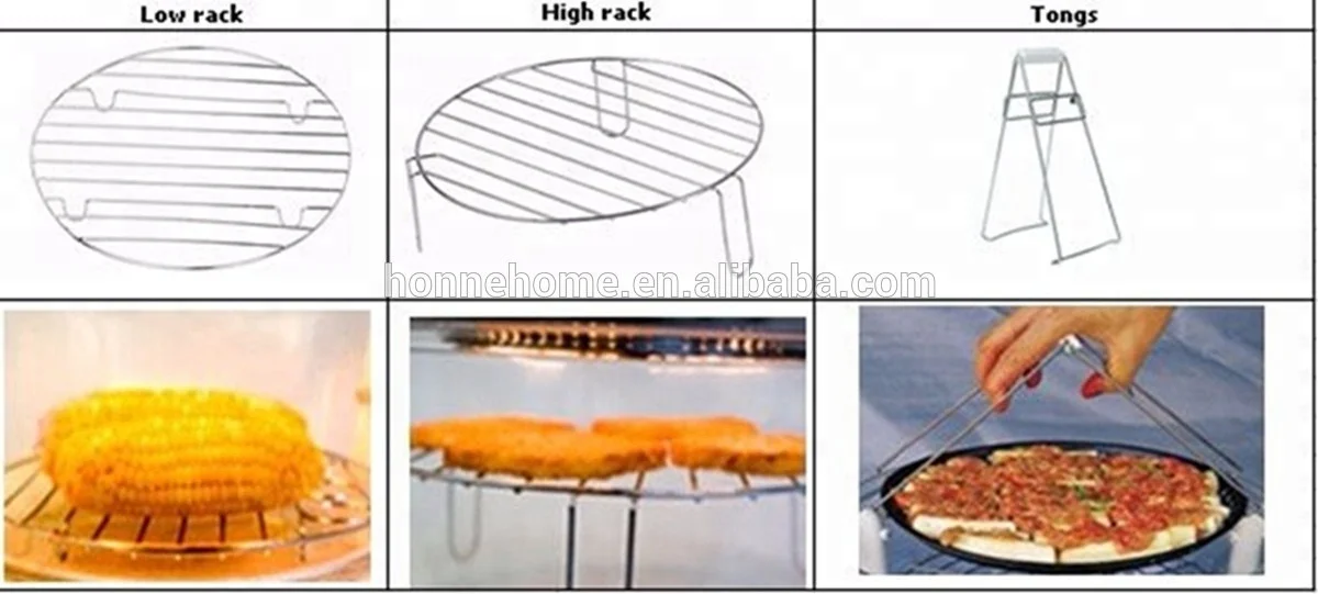 Electric 12L Glass Pot Halogen Convection Oven