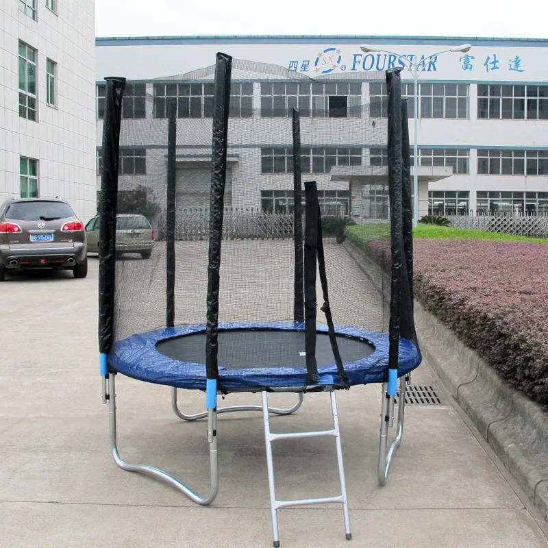 6ft trampoline with shoe bags and safety net