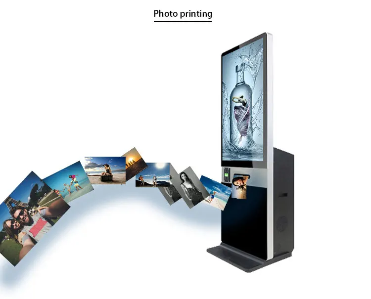 42 inch Windows system floor stand photobooth LCD digital signage