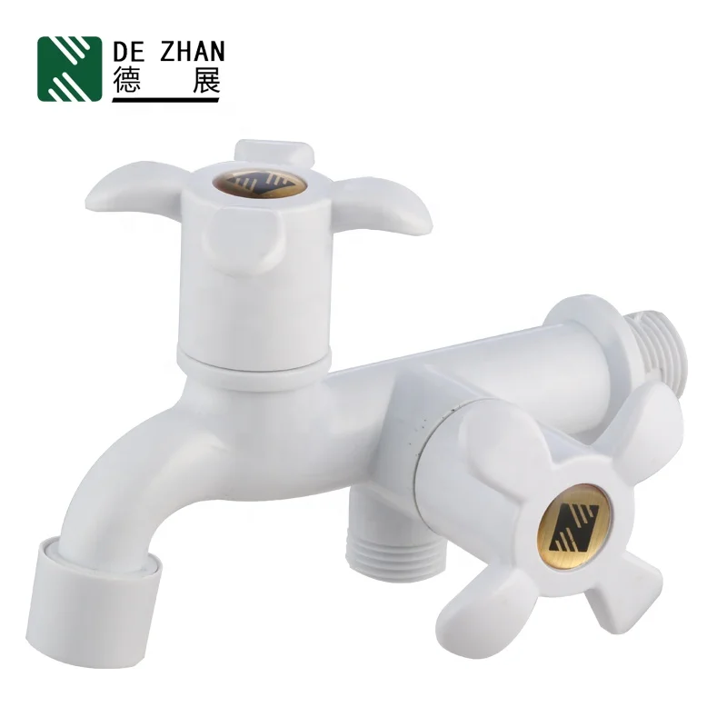 Hot Sale Plastic Bibcock Water Faucet Tap Double Bibcock Faucet