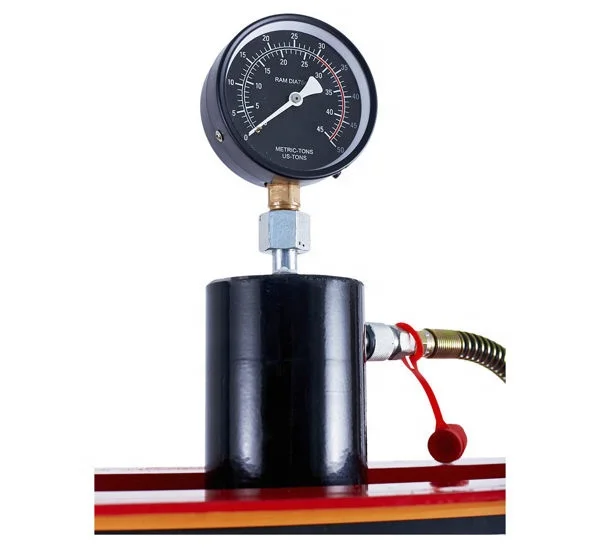 30 Ton High Quality Heavy Duty Blue Red Air Hydraulic Shop Press With Gauge