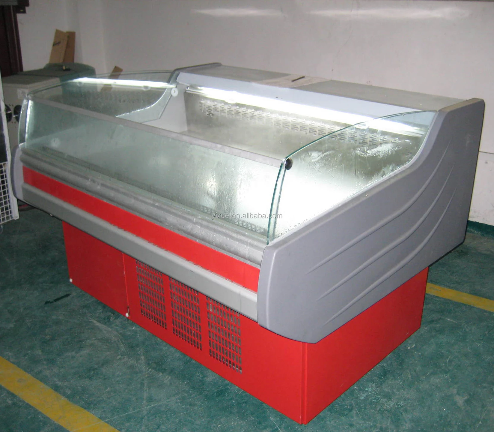supermarket open type display chiller for meat and chicken/ butchery chiller for beef/ 2meter long deli chiller