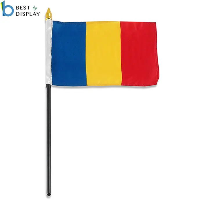 Outdoor flying Blue Yellow Red Nation Romania Country Flag