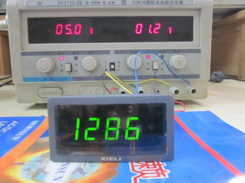 LED display  3 1/2 digit ac ampere panel meter