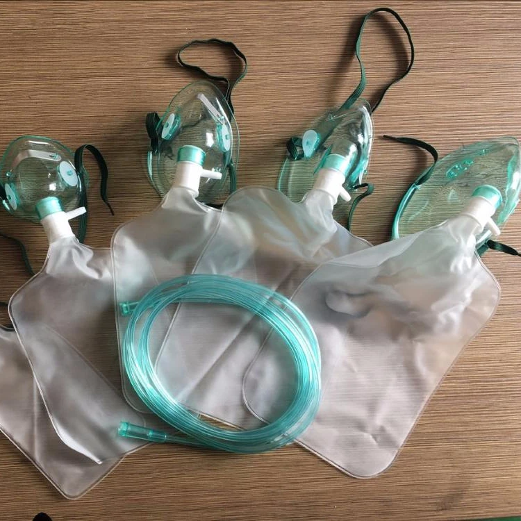 Одноразовая Кислородная Маска 400/1000 мл с мешком для резервуара
