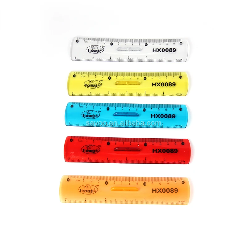 Hot sale 30CM clear PVC Flexible ruler soft plastic ruler