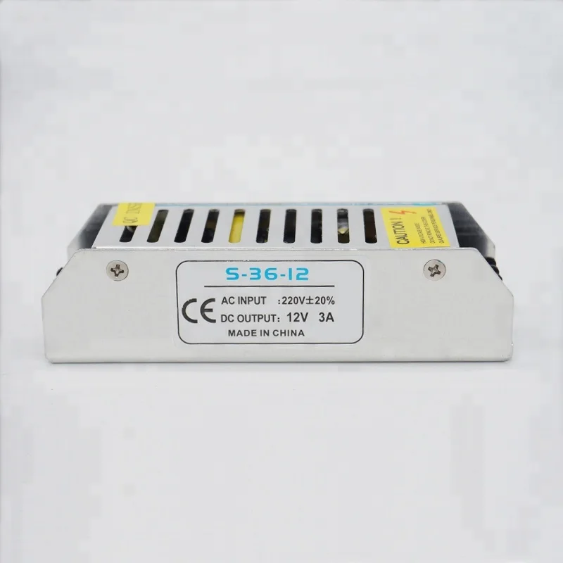 Switching Led Power Supply 12V 3A 36W Slim LED Transformer 36W Led Strip Power