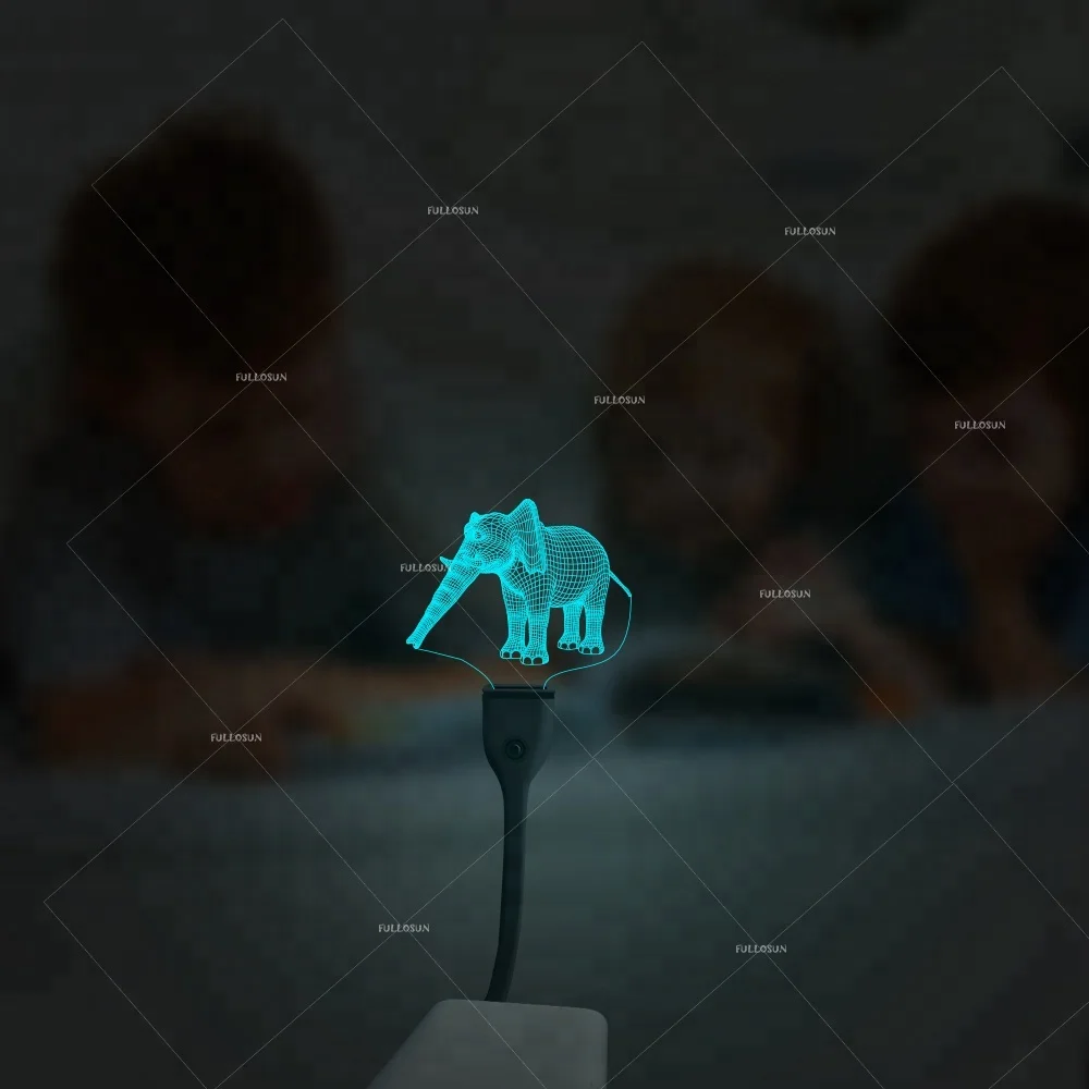 FS-3149U usb led light flashing elephant  shaped usb led light