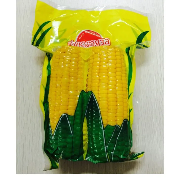 New Season High Quality Good Price Vacuum Pack Cooked Sweet Corn Cob in pouch