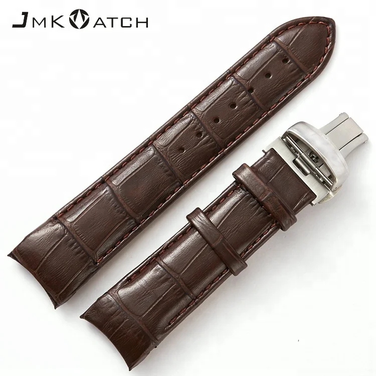 
Custom Soft Calf Genuine Leather Men Strap Watch band for tissot watch 