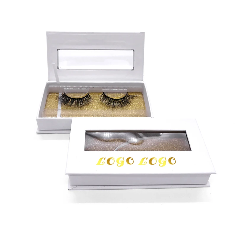 
Shuying SY empty custom logo paper lash box square eyelash packaging eyelash boxes with window 