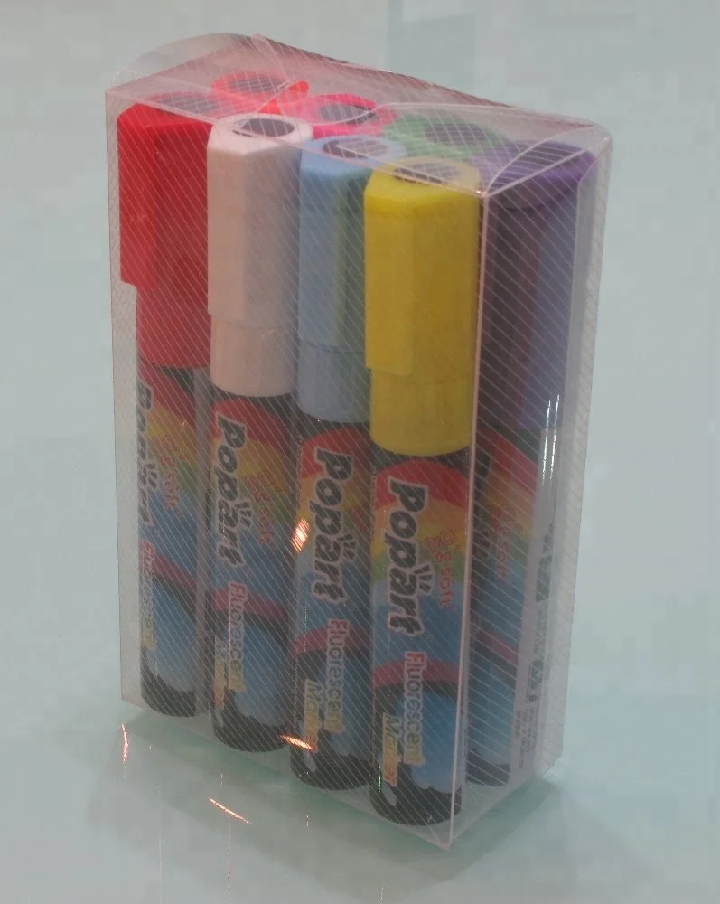 Разноцветная неоновая ручка со стираемым жидким мелом 3 5 мм