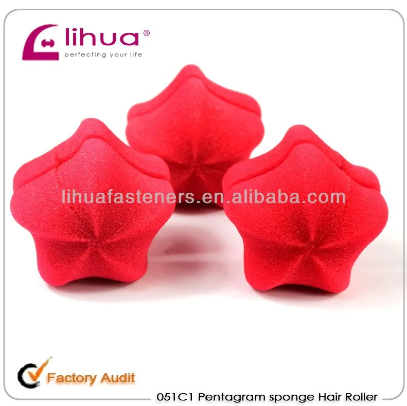 Colour Pumpkin   twist roller Soft  Sponge Ball Hair Style Curler Roller for Lady