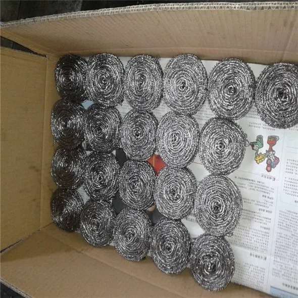 durable flat stainless steel scourer in bulk packing AISI 410 scrubber sponge