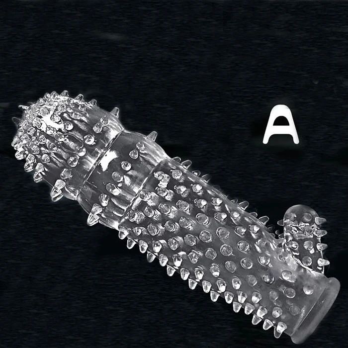 Newest Adult Transparent Crystal Penis Sheaths Cock Ring Sleeve Condom Male Sex Product