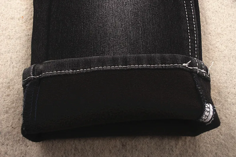 Тяжелая джинсовая ткань русский зимний композитный полиэстер спандекс джинсовая ткань