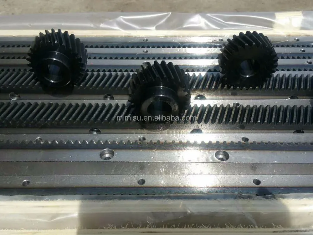 
high precision ground DIN5 helical rack gear and pinion with no backlash for CNC ROUTER 