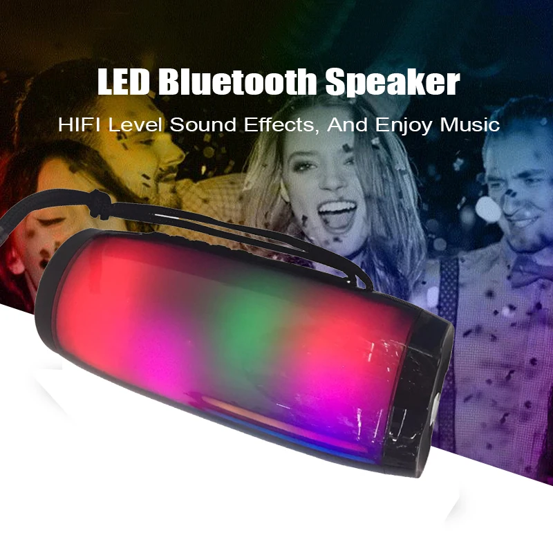 New Arrival Portable LED  Pulse Speaker Wireless light flashing waterproof tg 157 speaker