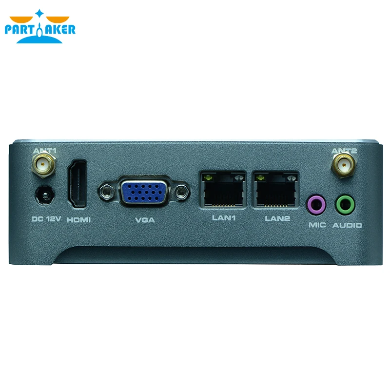 
Mini PC Build WIN 10 Intel N2805 Fanless Barebone 2 Lan HTPC TV Box Nano Industrial Mini PC VESA N3 