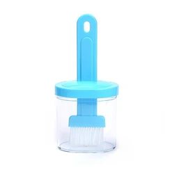 Wholesale New Product Ideas 2022 Kitchen Accessories Eco Friendly Soft Plastic Brushes Barbecue Brush With Transparent Base