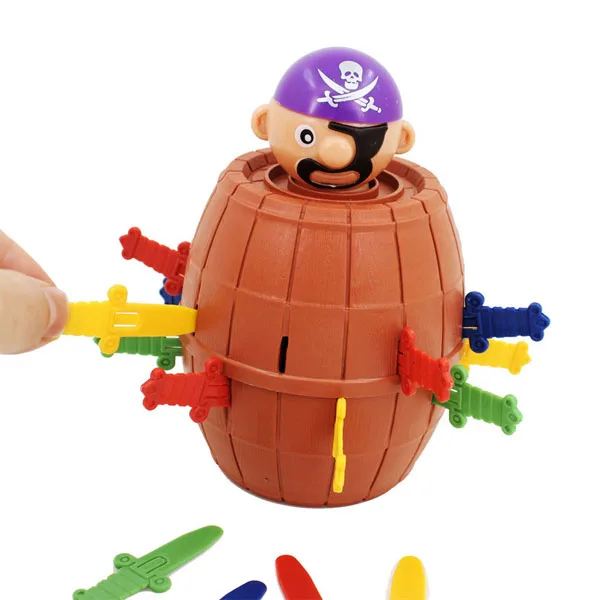
Novelty Kids Plastic Funny Lucky Party Pirate Barrel Game Prank Toys Child 