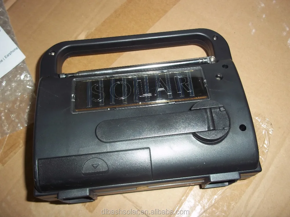 FM/MW/SW1-4 /TV/WX/VHF bands portable solar radio emergency radio