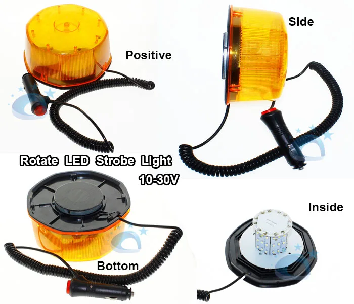 
Box packing Waterproof high power Yellow 12v 24v CAR Truck led Traffic Warning Light 2 years warranty from China supplier 
