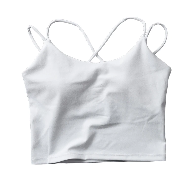 Sanzhi New Custom Logo Workout Training Sports Bra Workout Fitness Yoga Bra Top