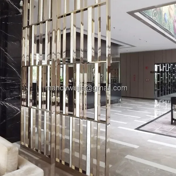 Cheap Room Divider Removable Decorative Stainless Steel Laser Cut Room Divider