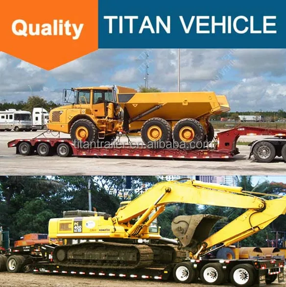 Трехосевой 80 тонный гидравлический низкорамный прицеп на продажу грузовики lowboy низкорамные