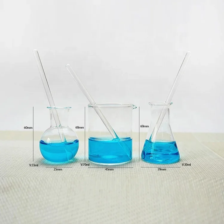 Испытательная трубка science shot glass для химических вентиляторов с измерительными