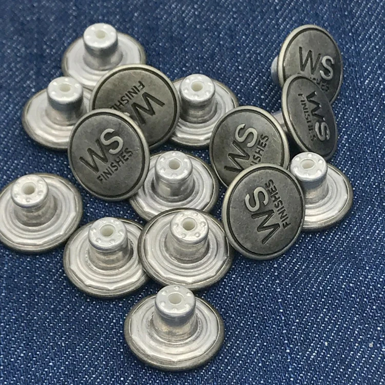 High quality metal jeans rivet button with custom logo