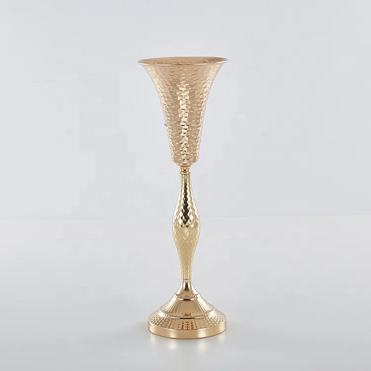 Золотая ваза для украшения вечеринки, свадьбы