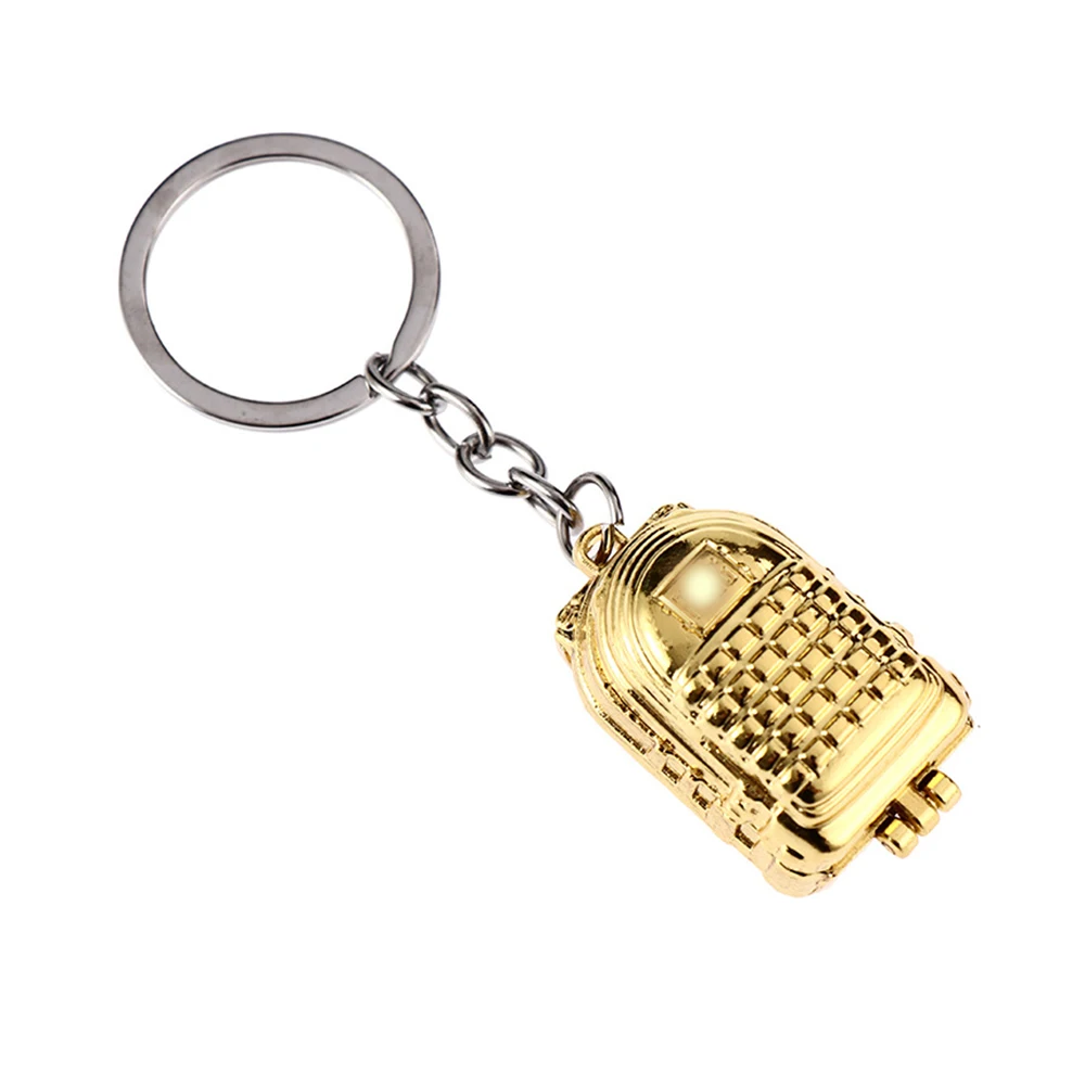 Wholesale Custom Keychain Metal Helmet Backpack 98K AK47 AKM M416 AWM Gun Keychain Keyring Metal Keychain Gun