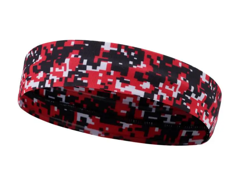 In stock gym headband sport polyester basketball cotton sweatband